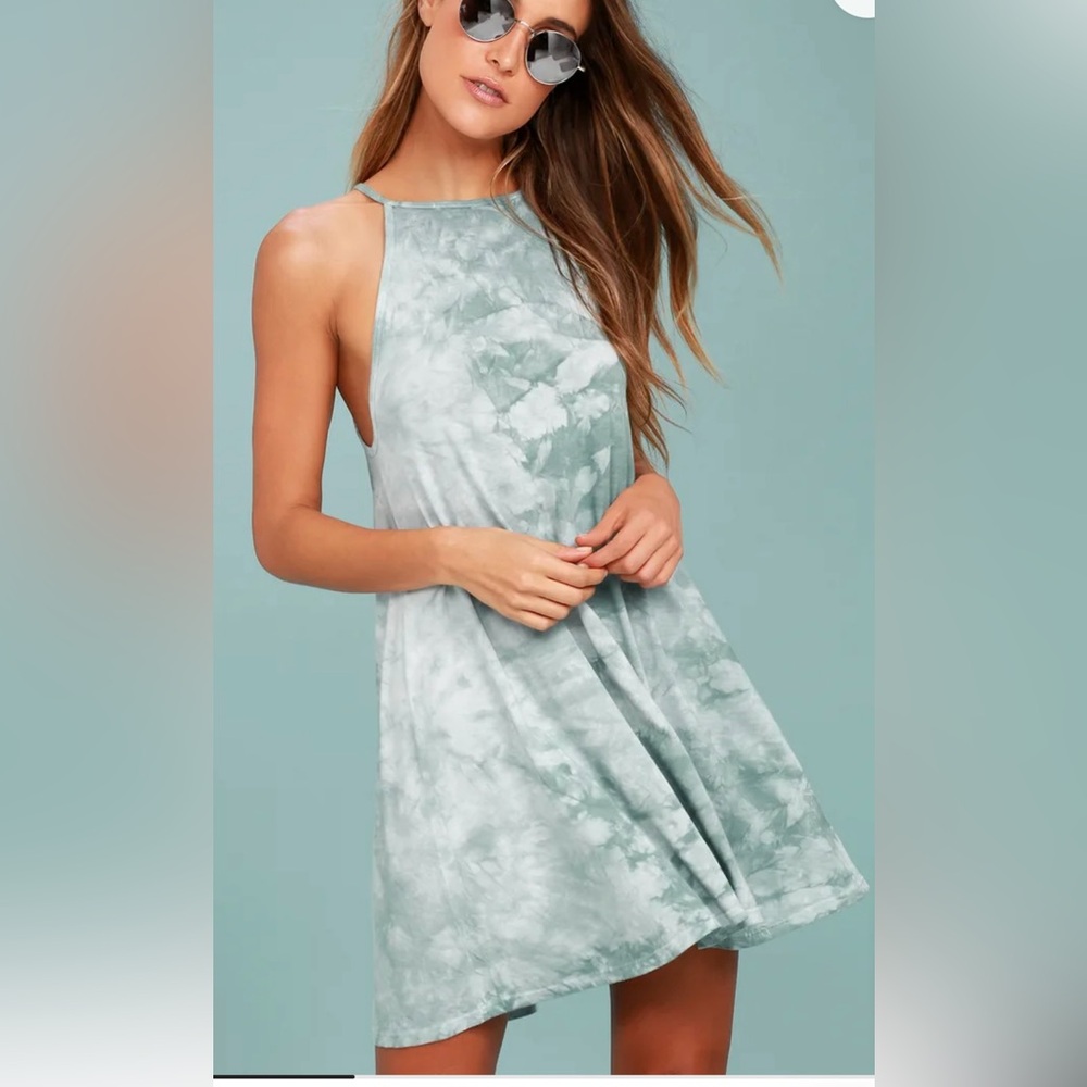 Billabong Washed Out Sage Green Dress #101